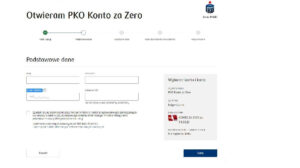 Dane do otwarcia konta bankowego PKO BP