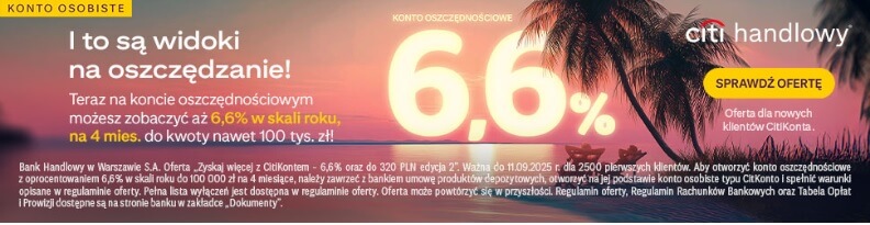 Promocja Citi Handlowy konto