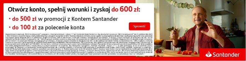Promocja Santander konto